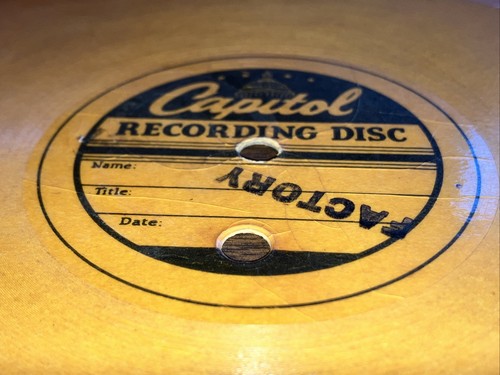 8” Capitol (cardboard) Recording Disks Vintage Very Rare - Picture 13 of 14