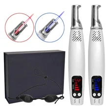Red/Blue Light Pico second Laser Pen Skin Dark Spot Freckle Remover Home Use