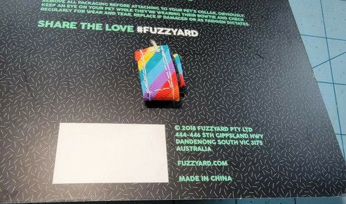 Marca Fuzz Yard: Rainbow Stripe Pet Moño, Cuello Complemento - Nuevo y Envío Gratuito - Imagen 8 de 10