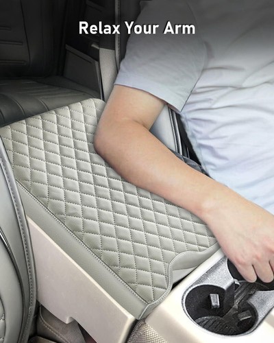 Center Console Cover for Ford F150 2015-2024 and F250 Jump Seat Console(Gray) - Picture 5 of 7