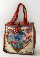 Brighton Heavy Duty Canvas Tote Shopper Celebrate Holiday Christmas D30281 W/Tag