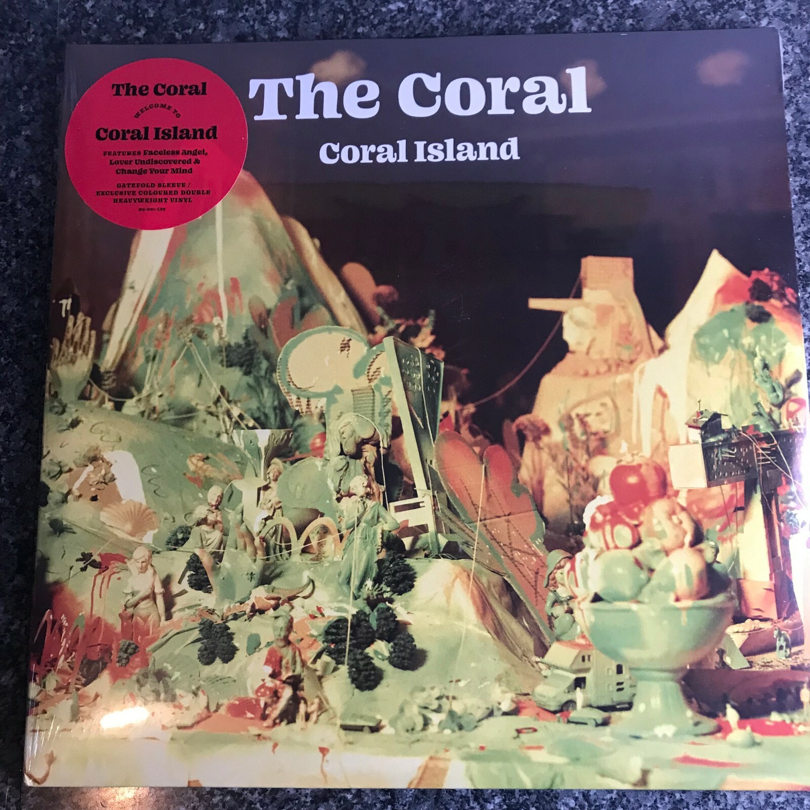 RARE DOUBLE LP NEW SEALED THE CORAL CORAL ISLAND GREEN VINYL SIGNED INSERT 1ST