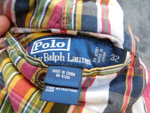Polo Ralph Lauren Reversible Men's 32 Shorts Plaid or Khaki - Picture 3 of 9