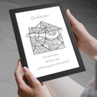 Our First Home Personalised Print Artwork House Warming Gift For Couple