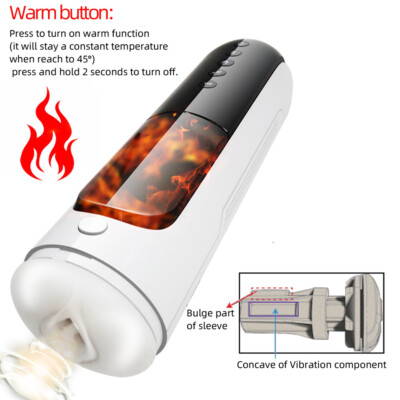 Automatic Male Masturbator Telescopic Vibration Heating Thrusting Cup Lubricants