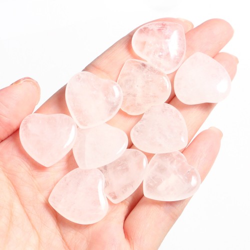 10x Edelstein Heilstein Herz Stein Glücksbringer Chakren Schutzstein 20x20mm - Bild 28 von 86