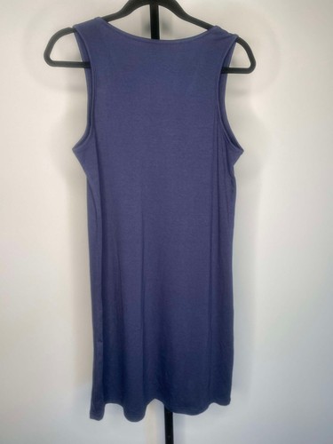 Vestido sin mangas Rolling Stones azul desgastado sin marca talla pequeña oversize - Imagen 3 de 4