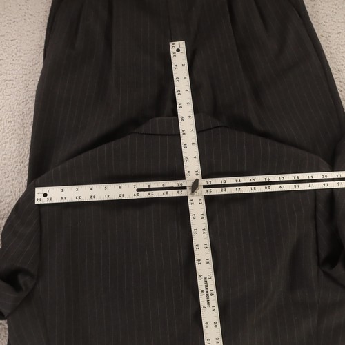 Gianfranco Ruffini Suit M Gray Pinstripe 100% Wool Worsted Twill 43R 35x29 - Picture 13 of 23