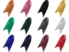 Ladies Womens Matt Clip On Cravat Tie Safety  Security  ALL PLAIN MATTE COLOURS!