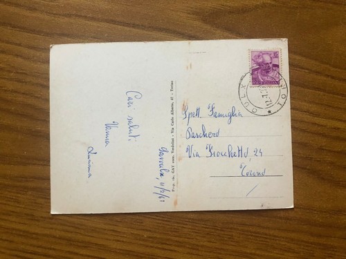 CARTOLINA SAVOULZIO ENTRATA AL PAESE VIAGGIATA 1961 44 - Foto 2 di 2