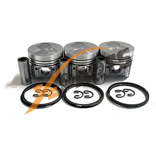 3 Set D722 Piston + Ring Kit Set Oversize 67mm (+0.50mm) for Kubota D722 - Picture 1 of 8