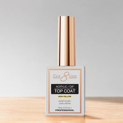Cre8tion Acrylic / Dip Top Coat No Wipe 0.5 Oz *Pick any Size*