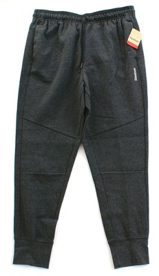 NWT$70 MEN/'S REEBOK SLIM FIT CHARCOAL HEATHER JOGGER PANTS