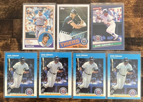 ⚾️Kirk Gibson 7-CARD LOT (1983-1987), Detroit Tigers