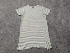 Buffalo David Bitton T Shirt Dress Womens Medium Striped Side Slit