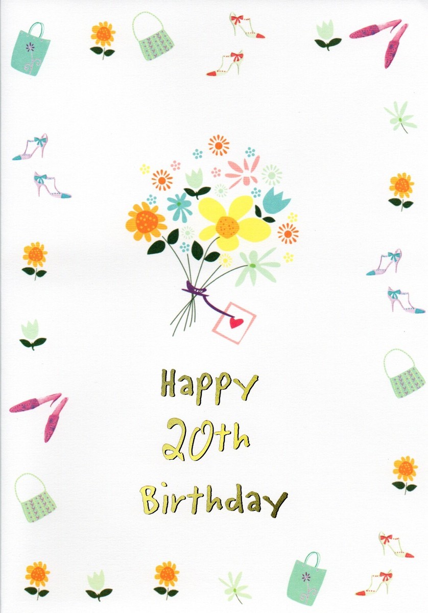 Happy 20TH BIRTHDAY Card FOR 20 YEAR OLD by Celebrate The