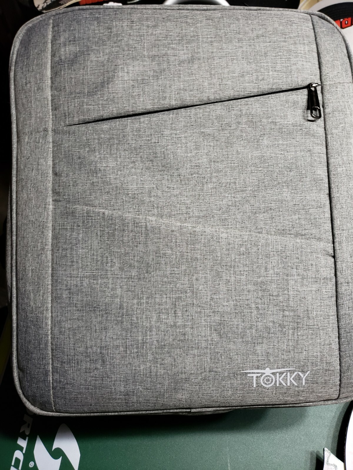 Tokky Backpack gray backpack pockets zippers padd… - image 1