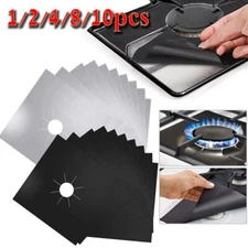 Gas Range Stove Top Burner Cover Protector Reusable Liner Clean Cook Non-stick