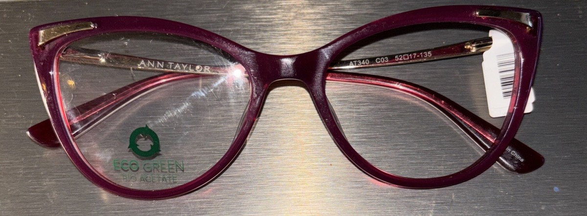 ANN TAYLOR PINK AT 340 C03 52/17/135 FRAMES ONLY BRAND NEW!!