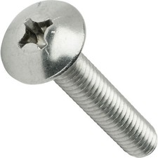 10-24 Phillips Truss Head Machine Screws Stainless Steel Wide All Lengths