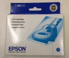 Genuine Epson 48 Stylus Photo T048220 Cyan Ink Cartridge Date09.2010