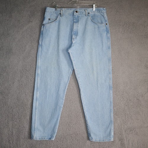 Vintage Wrangler Jeans Mens 36x28 Blue Denim Dad Relaxed Straight 90s Stone Wash