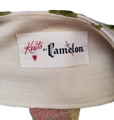 Vintage Knits by Camelon Cut Velvet Floral Jacket Womens Medium (Please Read) - Picture 5 of 6