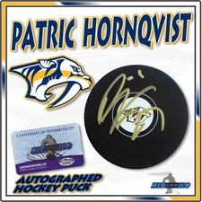 PATRIC HORNQVIST Signed NASHVILLE PREDATORS Hockey Puck w/COA *NEW*