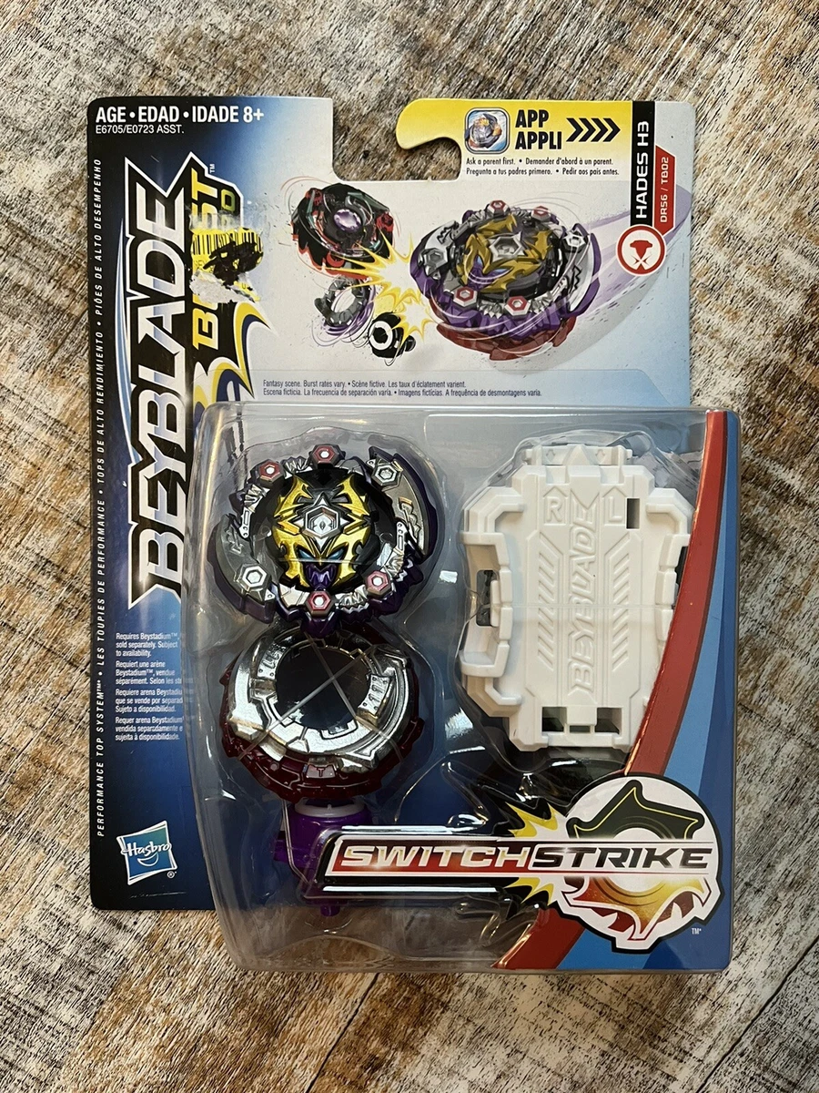 New Hasbro Beyblade Burst Turbo SwitchStrike Hades H3 Kids Toy 2018 DR56 TB02