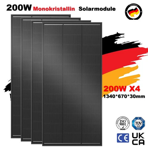 200W 400W 600W 800W Solarmodul Solarpanel Solarzelle 12V 12Volt Photovoltaik PV