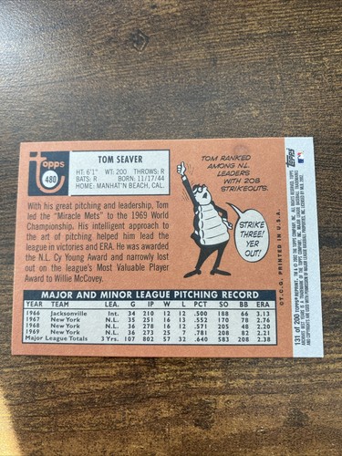 2022 Topps Archives Tom Seaver #131 - Picture 2 of 4