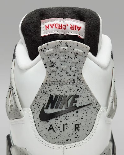 Nike Air Jordan Retro 4 IV Gris Cemento GS 2025 Grade School OG Blanco IB4171-100 - Imagen 9 de 18