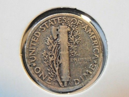 1927 P Mercury Silver Dime (27PM4) - Picture 4 of 4