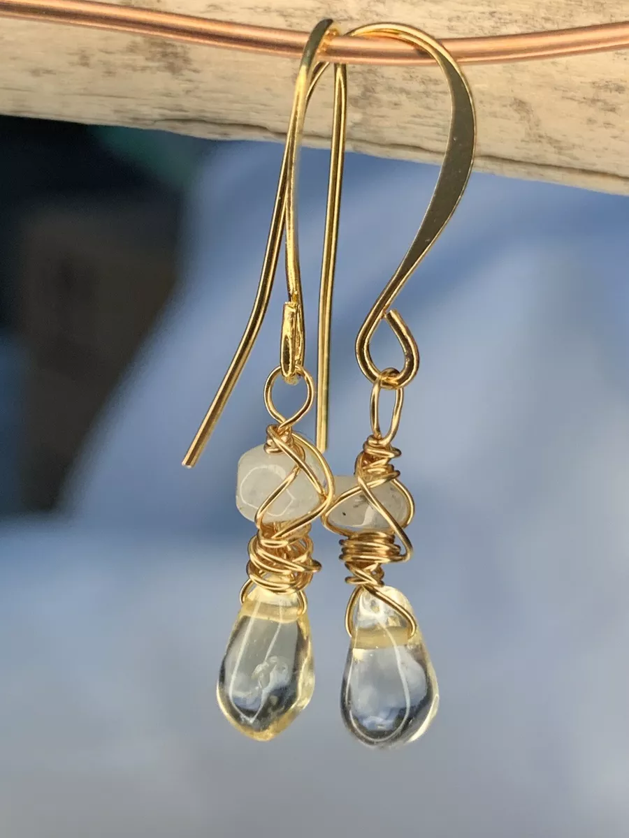 Brass wire earrings clearance