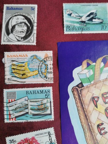 Collection of Stamps From Bahamas, Franked and Mint, Private Collection. - Picture 2 of 12