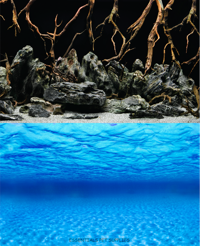 Aquarium Fish Tank Background Double Side Poster 24"(60cm)*3ft/4ft/5ft/6ft - Picture 21 of 51