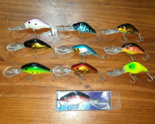 10pcs Unpainted Crankbait Fishing Lure Body 4 1/2 Inch 2/5 OZ Blank Lures 8100 E - Foto 10