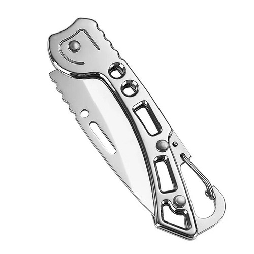 Mini EDC Pocket Survival Folding Knife Carabiner Outdoor Camping Folding Knife - Picture 4 of 6