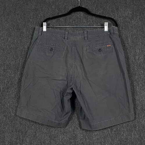 Chaps Mens W36 Chino Shorts Grey Twill Mid Rise Regular Fit Stretch Summer - Picture 11 of 16