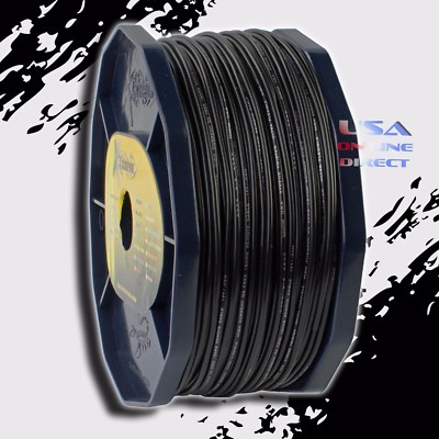 BLACK 18 Gauge AWG 100% OFC Copper 500ft. Stranded Primary Remote Wire Cable USA
