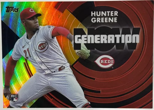 2022 Topps Update - Hunter Greene - Generation Now Gold Foil /75 Rookie RC Reds