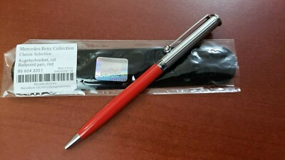 Mercedes-Benz GENUINE Ballpoint Pen Classic B66043351 SILVER & RED