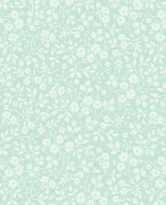 Eijffinger Tapete 341064 Pip Studio 3 Green White Flowers Fleece Wallpaper