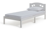 Home Mia Single Bed Frame - White | Modern Sturdy Bedroom ( B Grade )
