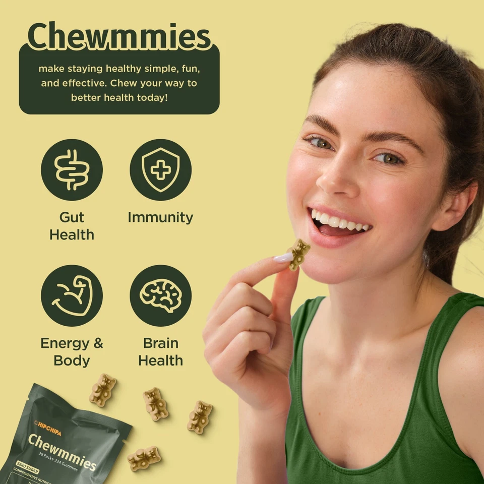 Daily SuperGreen Gummies, Digestive Health, 20+ Vitamins & Minerals - 28 sachet - Image 2 of 4