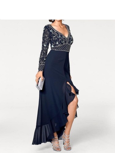 Tamaño Vestido 36 cortos de Brooke 18 de cortos Pantalones de noche Ashley noche azules 38 Vokuhila r6rwH87x