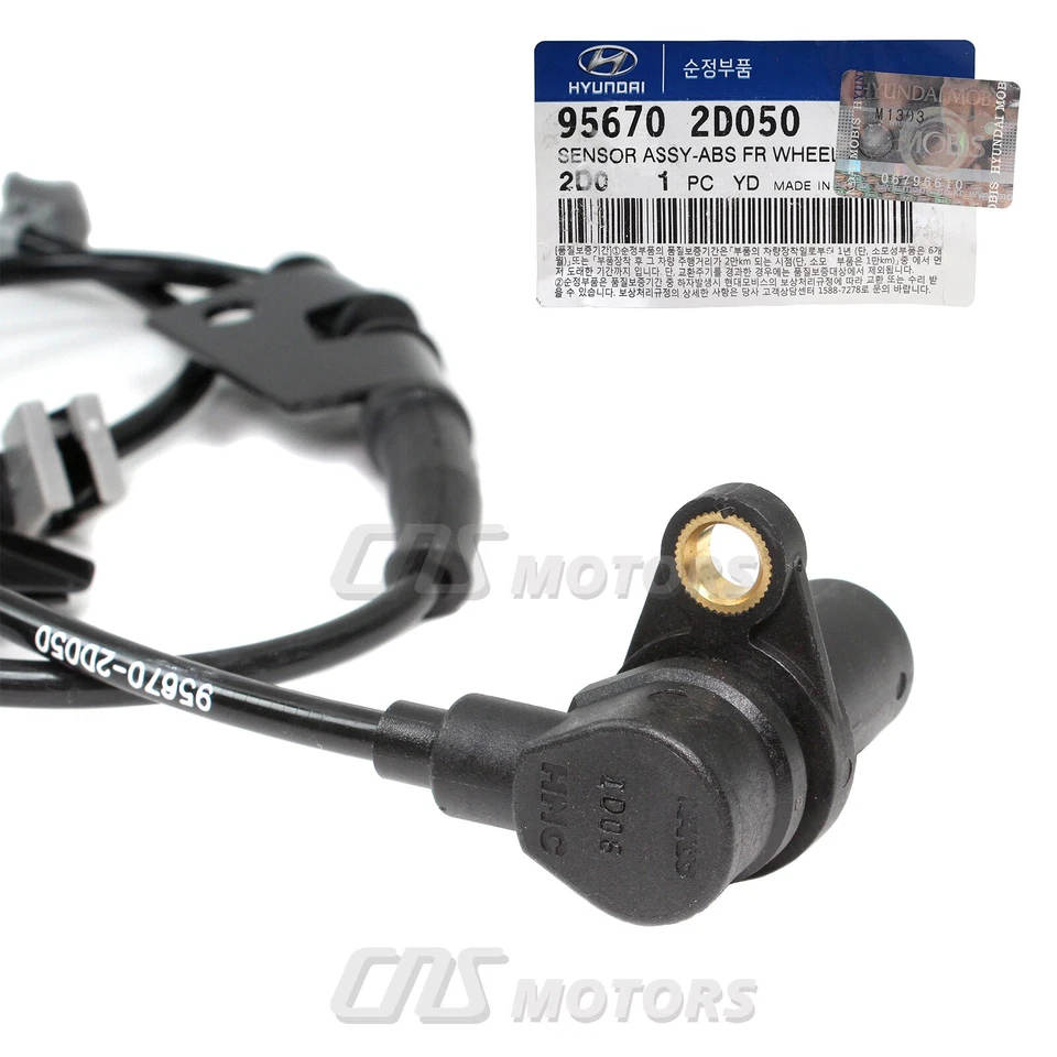 GENUINE Fits 01-06 Hyundai Elantra ABS Speed Sensor Front Left OEM 95670-2D050 Foto 3 de 4