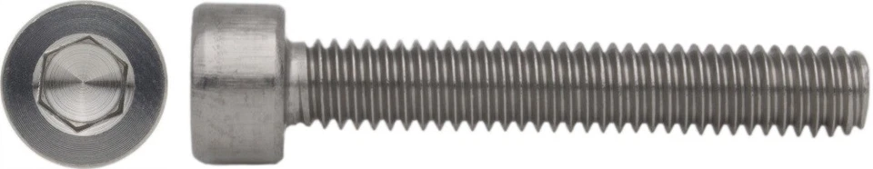 Viti Cilindro din 912 Titanio Grado 2 Brugola Ø M1 - M12, Viti IN Titanio - Immagine 2 di 4