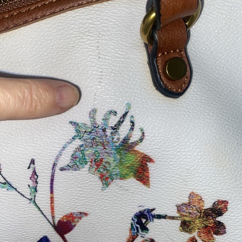 Elliott Lucca Floral Aria Bouquet Large Tote Vegan Leather - Picture 3 of 11