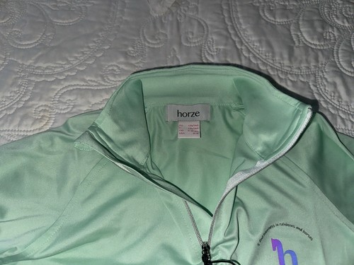 NWT Girls HORZE Training 1/4 Zip Pullover L/S Junior Size Medium - Picture 4 of 7